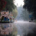 Xochimilco al Sur de la Ciudad de México, amanecer