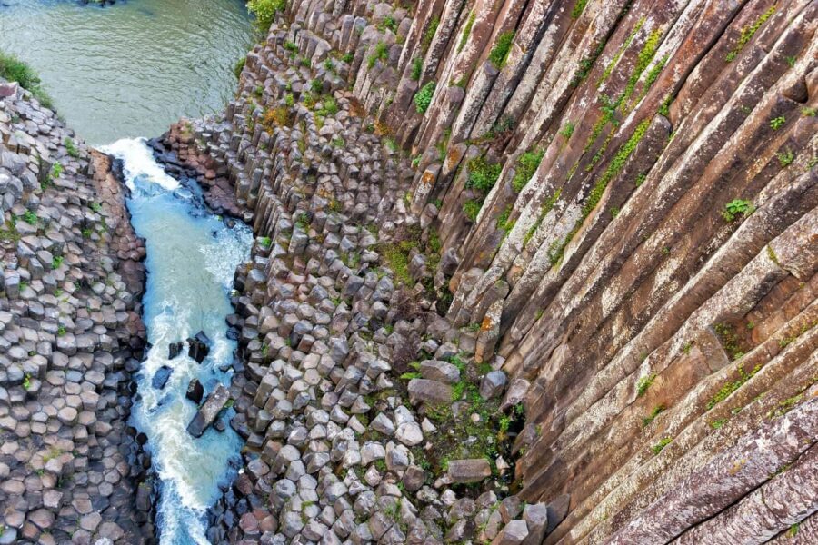 Prismas Basálticos en Huasca de Ocampo, Pueblo Mágico