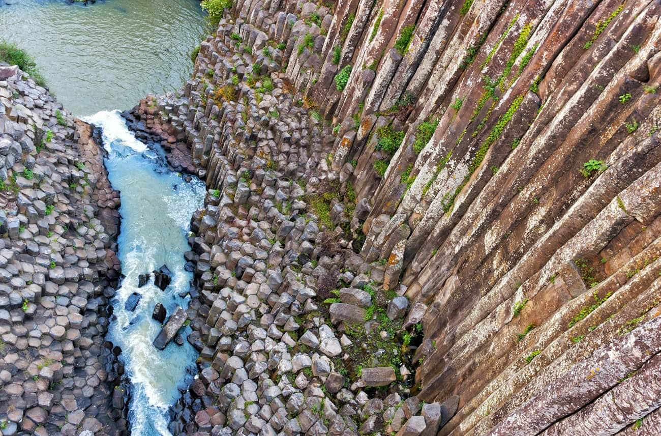 Prismas Basálticos en Huasca de Ocampo, Pueblo Mágico